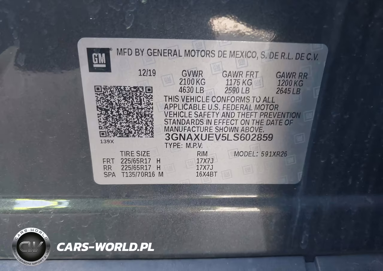 2020 Chevrolet Equinox Awd Lt 1.5L Turbo VIN:3GNAXUEV5LS602859 - 9
