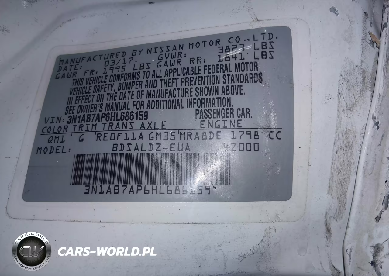 2017 Nissan Sentra Sv VIN:3N1AB7AP6HL686159 - 9