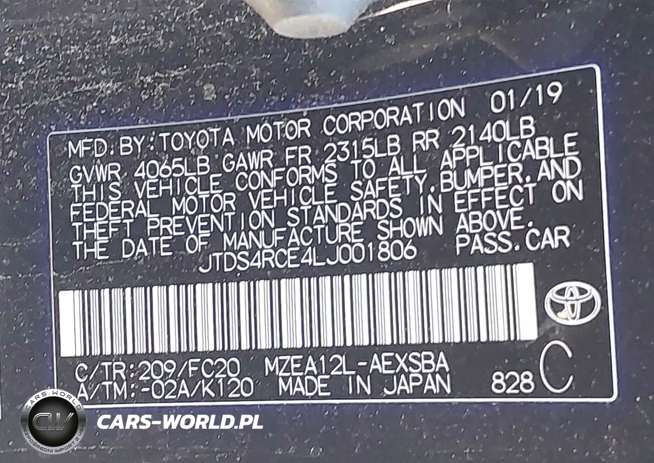 2020 Toyota Corolla Se VIN:JTDS4RCE4LJ001806 - 9