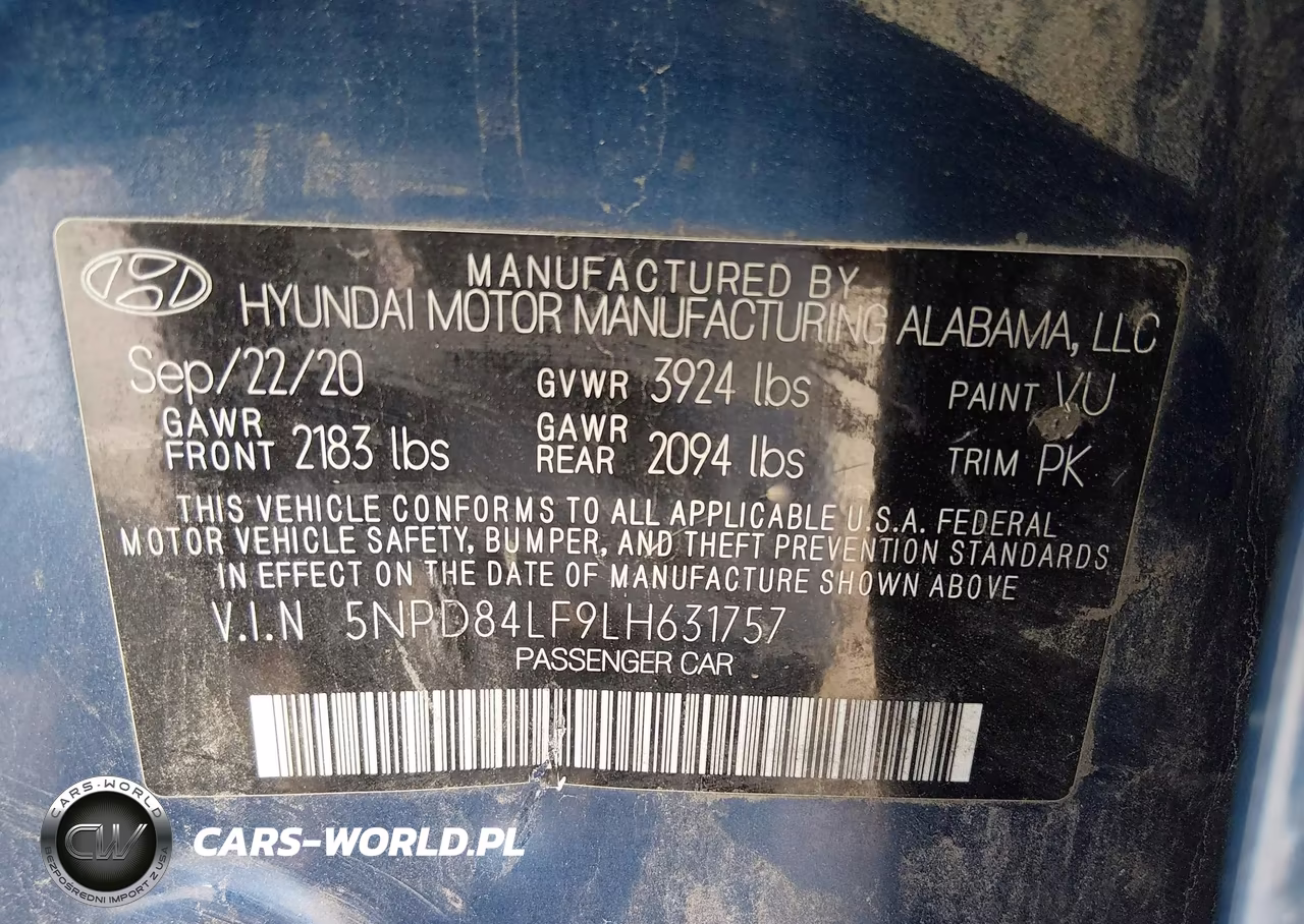 2020 Hyundai Elantra Sel VIN:5NPD84LF9LH631757 - 9