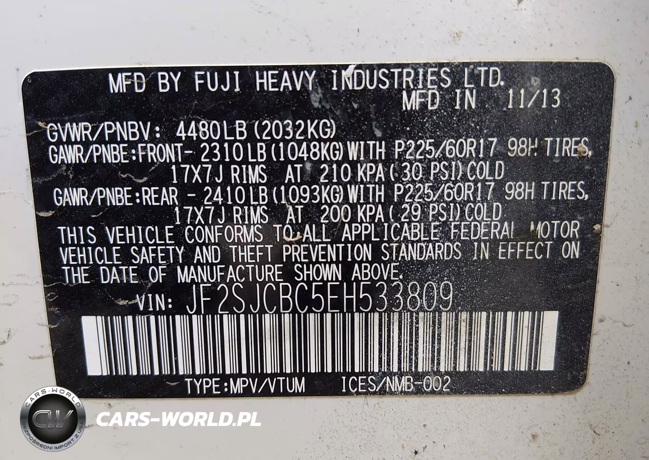 2014 Subaru Forester 2.5I-2.5I Premium VIN:JF2SJCBC5EH533809 - 9