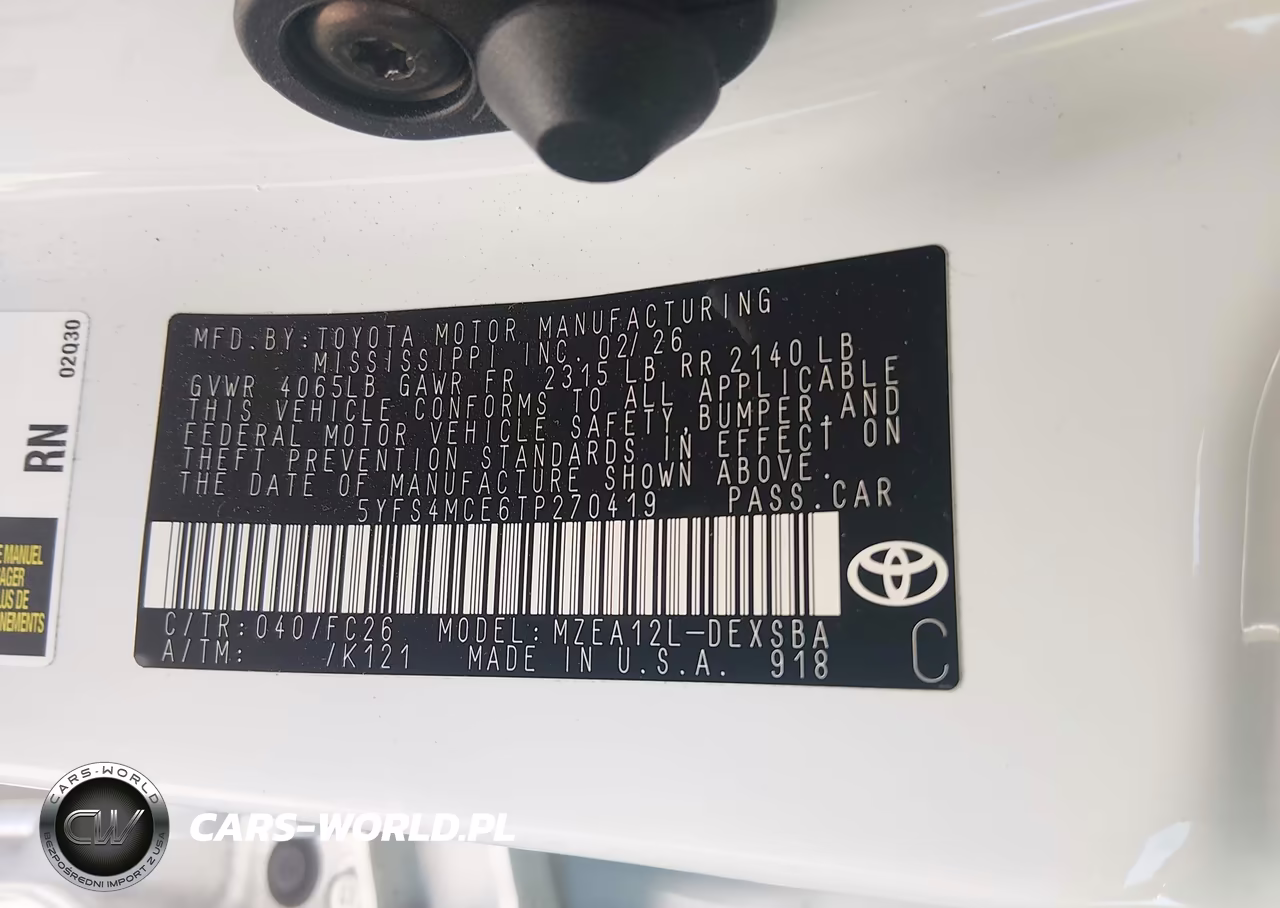 2026 Toyota Corolla Se VIN:5YFS4MCE6TP270419 - 9