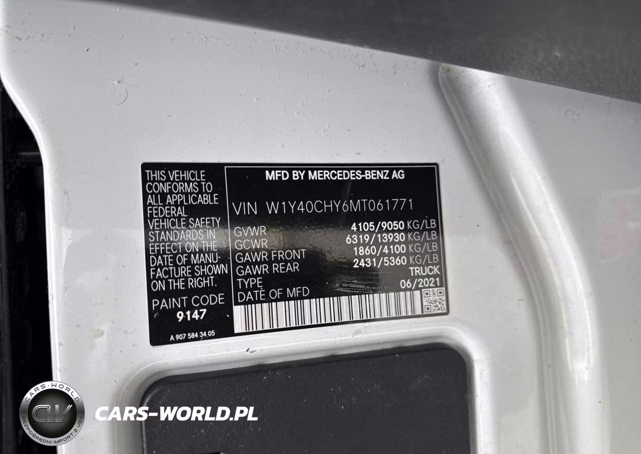 2021 Mercedes-Benz Sprinter 2500 High Roof I4 VIN:W1Y40CHY6MT061771 - 9