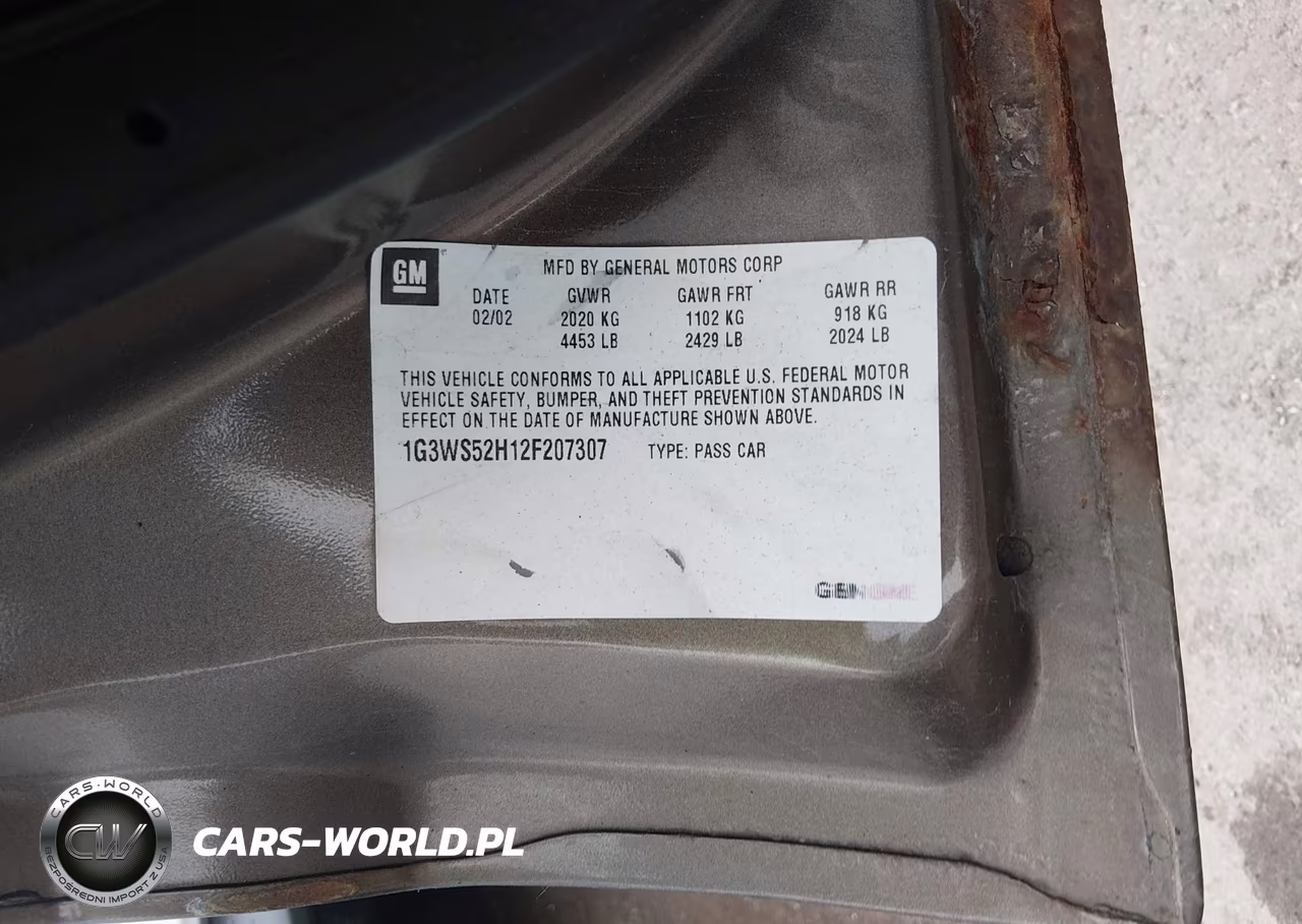 2002 Oldsmobile Intrigue Gl VIN:1G3WS52H12F207307 - 9