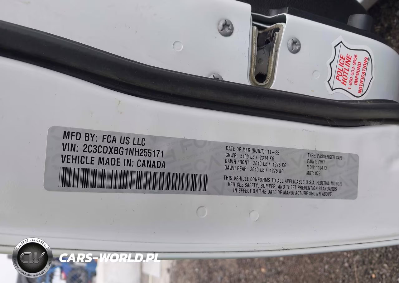 2022 Dodge Charger Sxt Rwd VIN:2C3CDXBG1NH255171 - 9