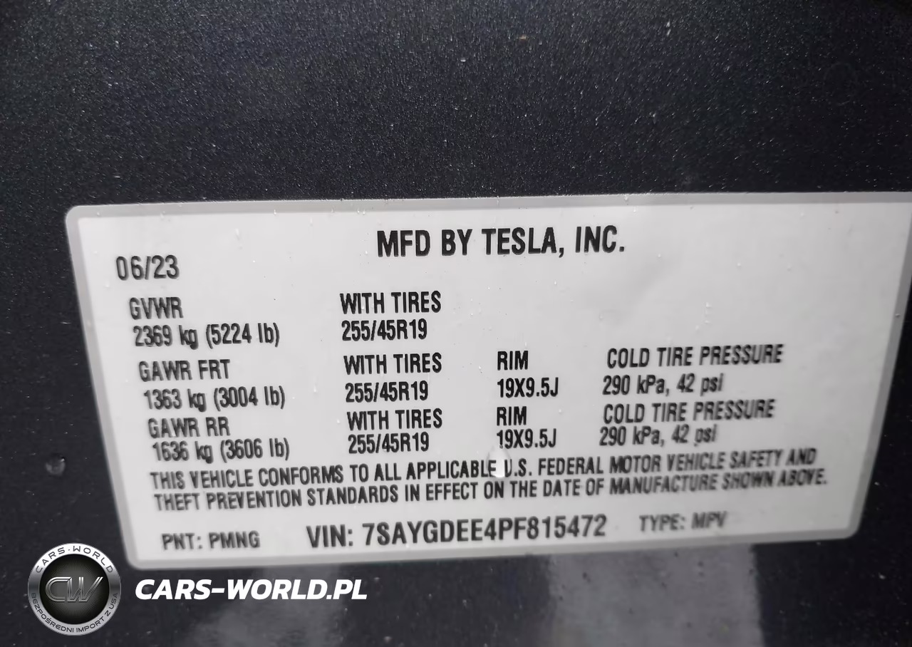 2023 Tesla Model Y Awd-Long Range Dual Motor All-Wheel Drive VIN:7SAYGDEE4PF815472 - 9