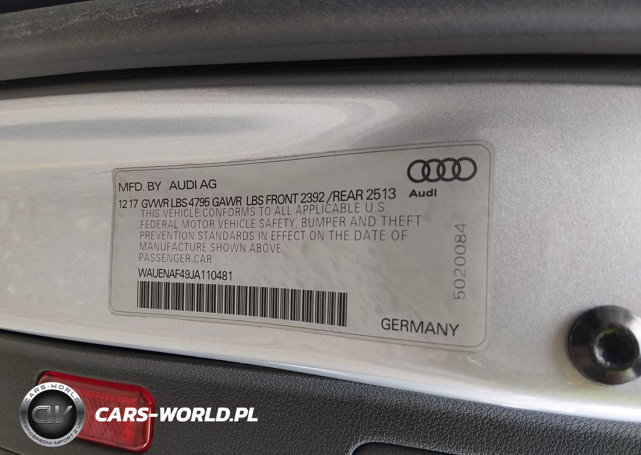 2018 Audi A4 2.0T Premium VIN:WAUENAF49JA110481 - 9