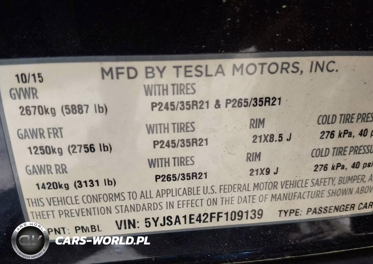 2015 Tesla Model S 85D-P85D VIN:5YJSA1E42FF109139 - 9