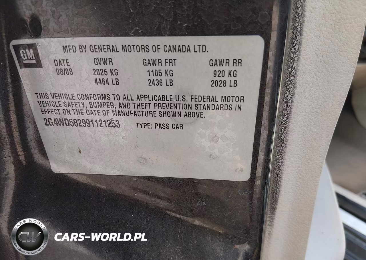 2009 Buick Lacrosse Cxl VIN:2G4WD582991121253 - 9