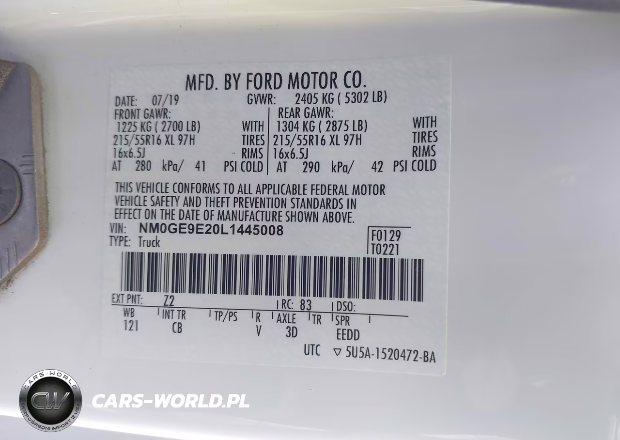 2020 Ford Transit Connect Xl Passenger VIN:NM0GE9E20L1445008 - 9