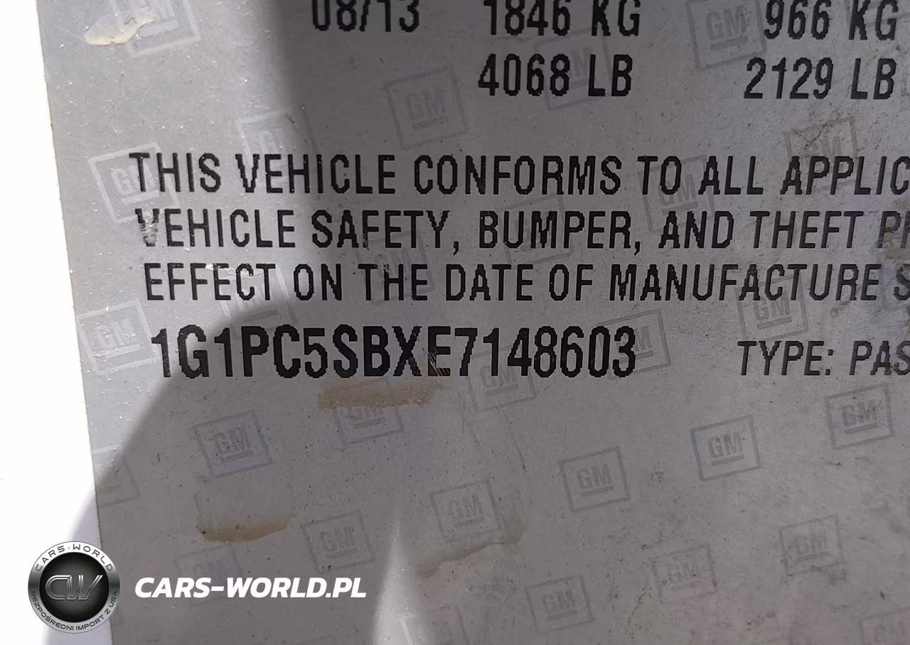 2014 Chevrolet Cruze 1Lt Auto VIN:1G1PC5SBXE7148603 - 9