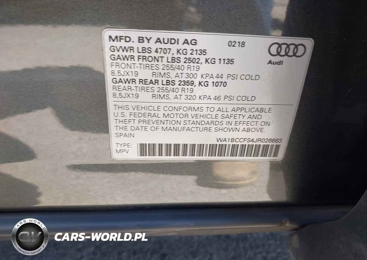 2018 Audi Q3 2.0T Premium VIN:WA1BCCFS4JR026683 - 9