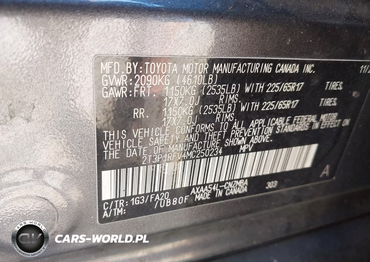 2021 Toyota Rav4 Xle VIN:2T3P1RFV4MC250234 - 9
