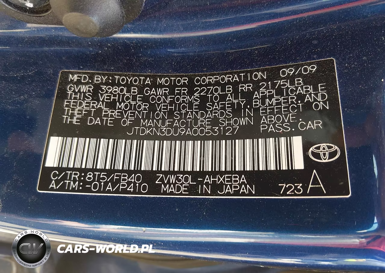 2010 Toyota Prius Iii VIN:JTDKN3DU9A0053127 - 9