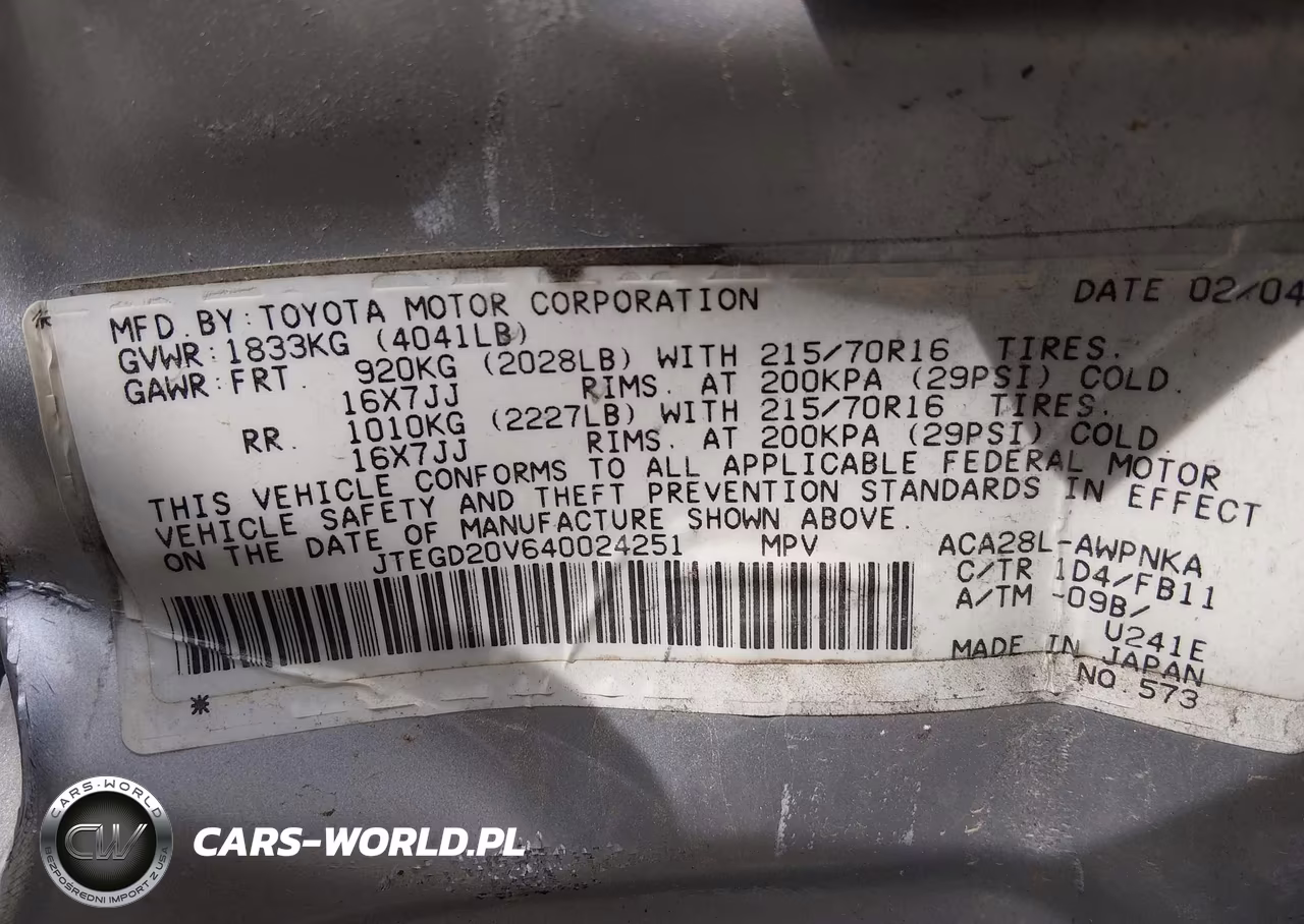 2004 Toyota Rav4 VIN:JTEGD20V640024251 - 9