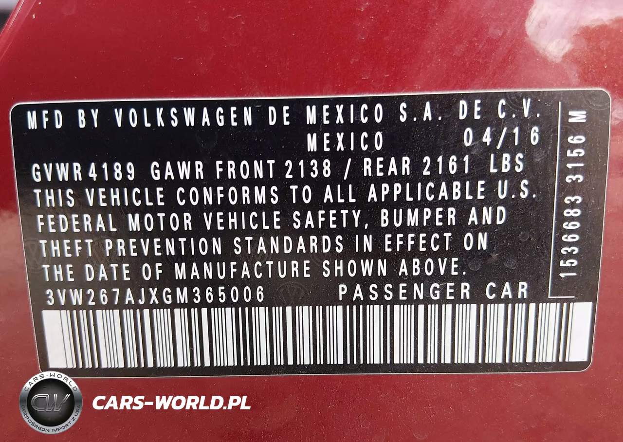 2016 Volkswagen Jetta 1.4T S VIN:3VW267AJXGM365006 - 9
