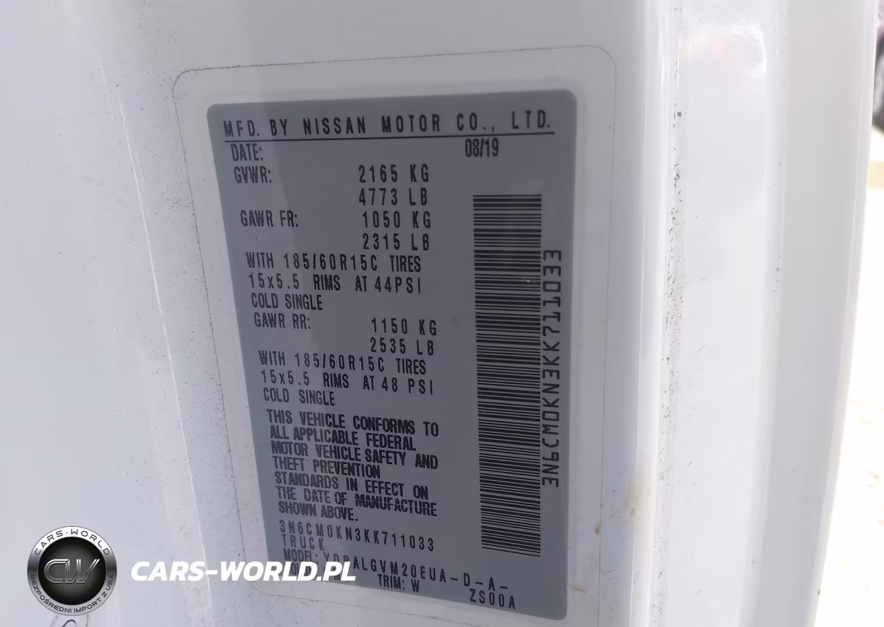 2019 Nissan Nv200 Sv VIN:3N6CM0KN3KK711033 - 9