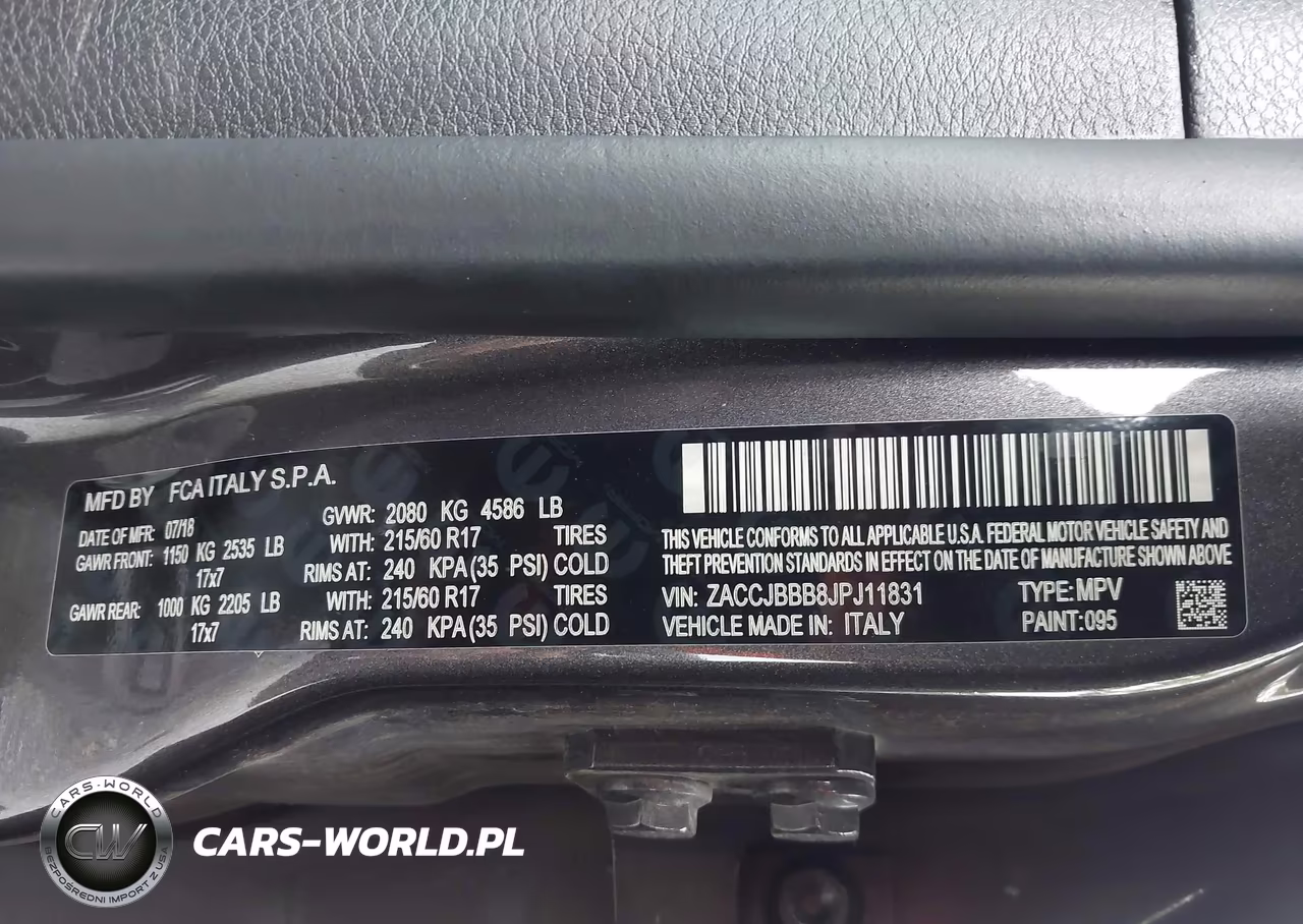 2018 Jeep Renegade Latitude 4X4 VIN:ZACCJBBB8JPJ11831 - 9