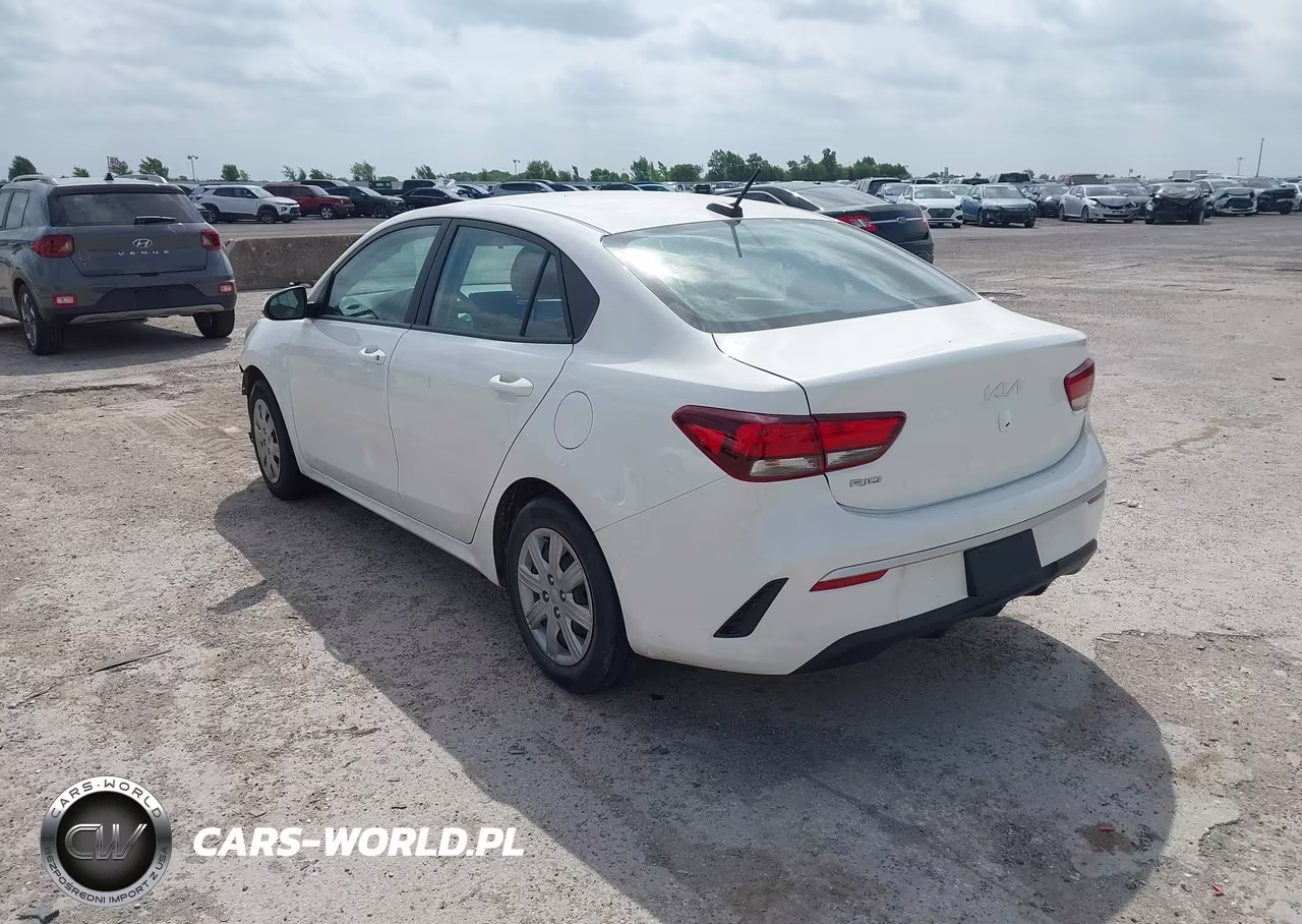 2022 Kia Rio Lx VIN:3KPA24AD1NE438371 - 3