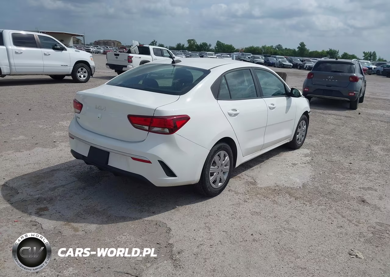 2022 Kia Rio Lx VIN:3KPA24AD1NE438371 - 4