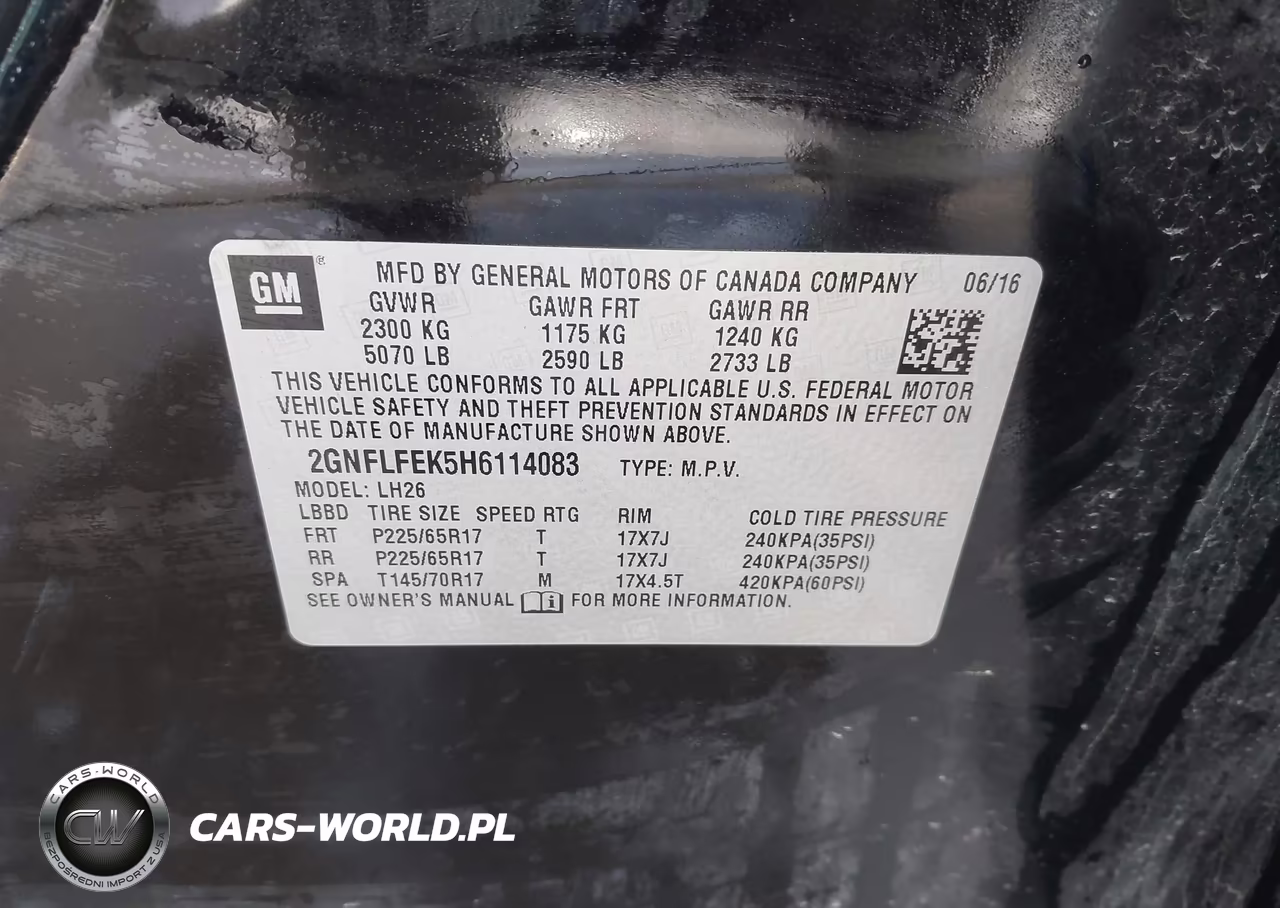 2017 Chevrolet Equinox Lt VIN:2GNFLFEK5H6114083 - 9