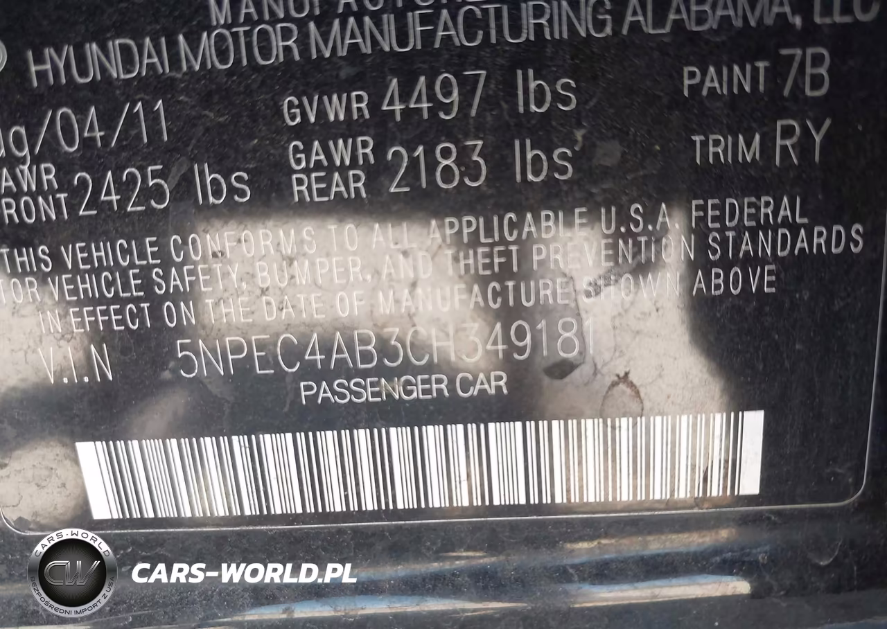 2012 Hyundai Sonata Limited 2.0T VIN:5NPEC4AB3CH349181 - 9