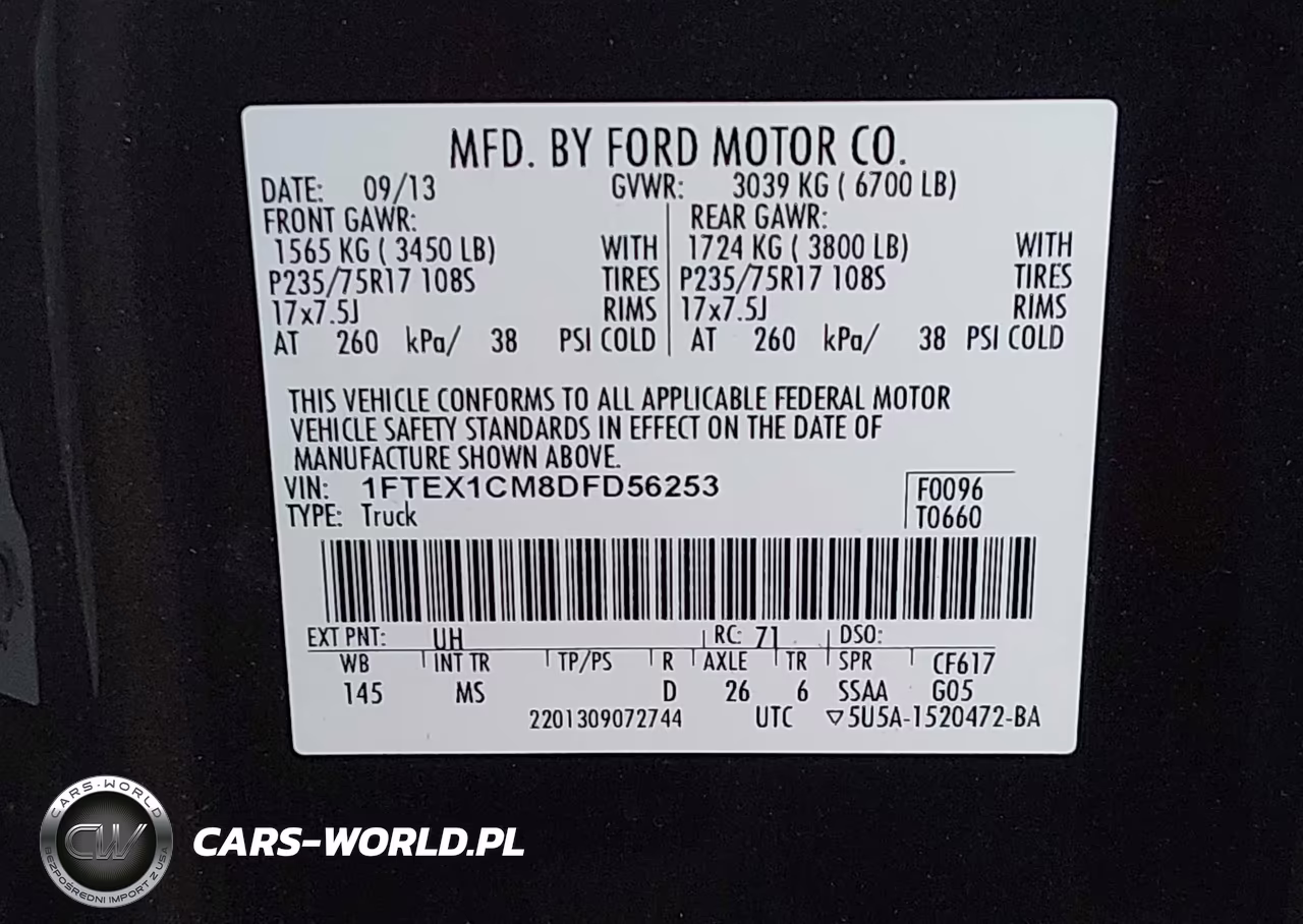 2013 Ford F-150 Xlt VIN:1FTEX1CM8DFD56253 - 9