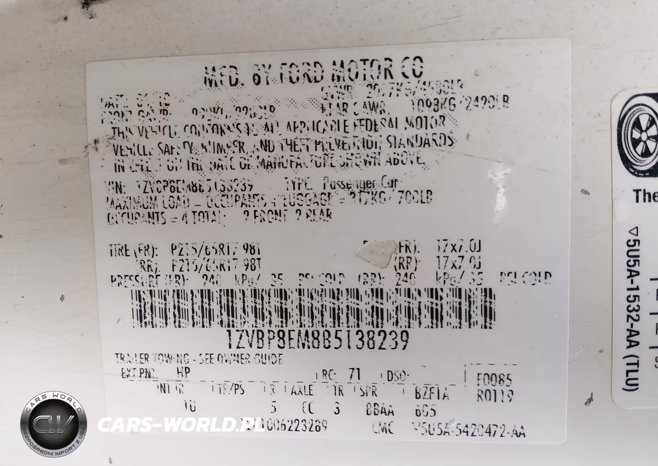 2011 Ford Mustang V6 VIN:1ZVBP8EM8B5138239 - 9