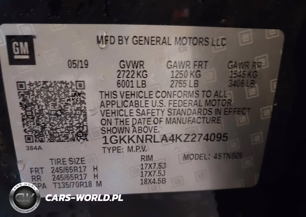 2019 GMC Acadia Sle-1 VIN:1GKKNRLA4KZ274095 - 9