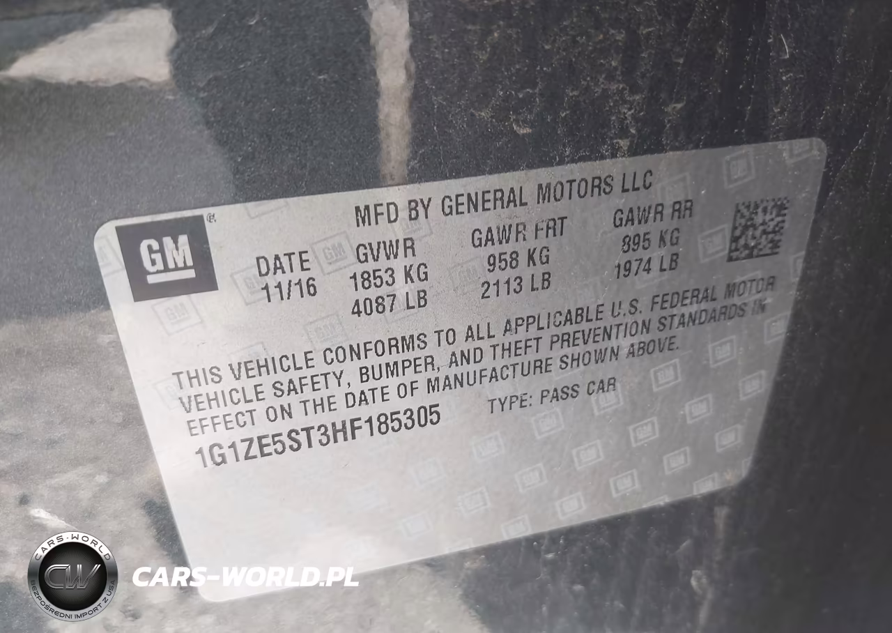 2017 Chevrolet Malibu Lt VIN:1G1ZE5ST3HF185305 - 9