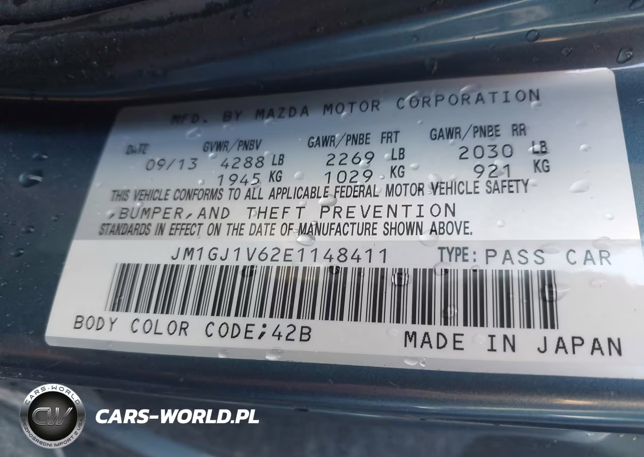 2014 Mazda Mazda6 VIN:JM1GJ1V62E1148411 - 9