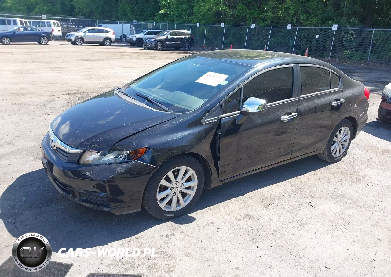 2012 Honda Civic Ex VIN:19XFB2F88CE385820 - 2