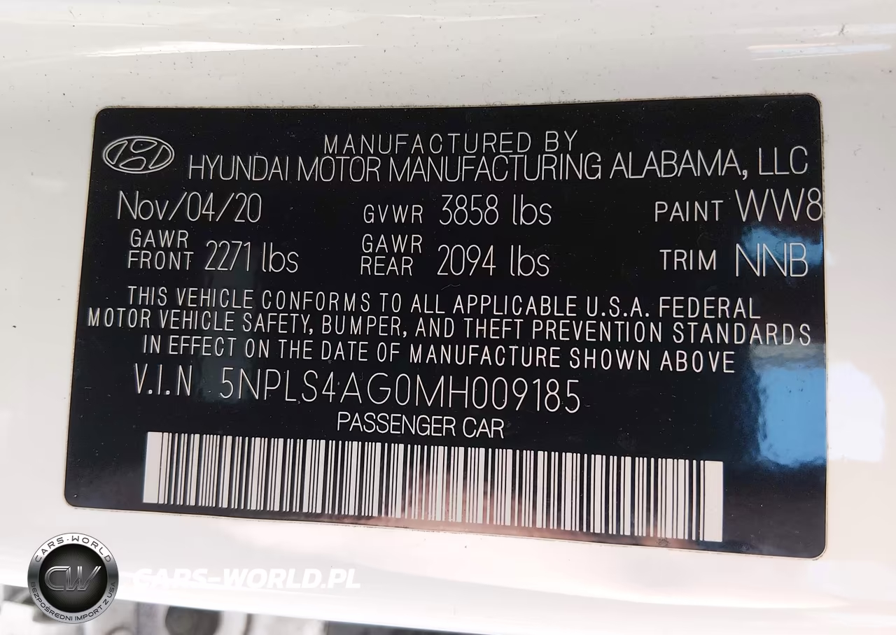 2021 Hyundai Elantra Sel VIN:5NPLS4AG0MH009185 - 9