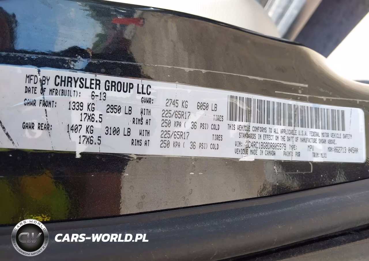 2013 Chrysler Town & Country Touring VIN:2C4RC1BG8DR805979 - 9