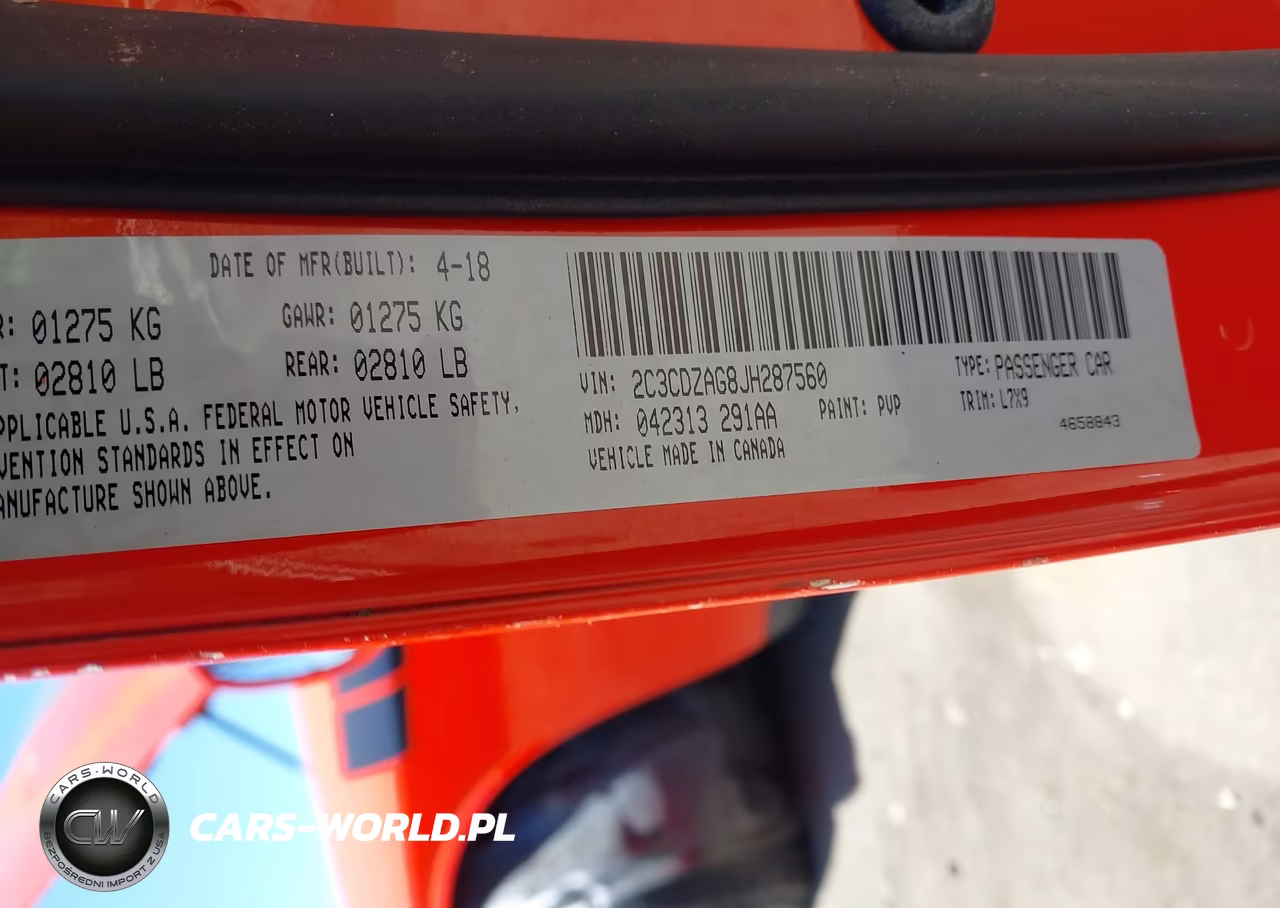 2018 Dodge Challenger Sxt VIN:2C3CDZAG8JH287560 - 9