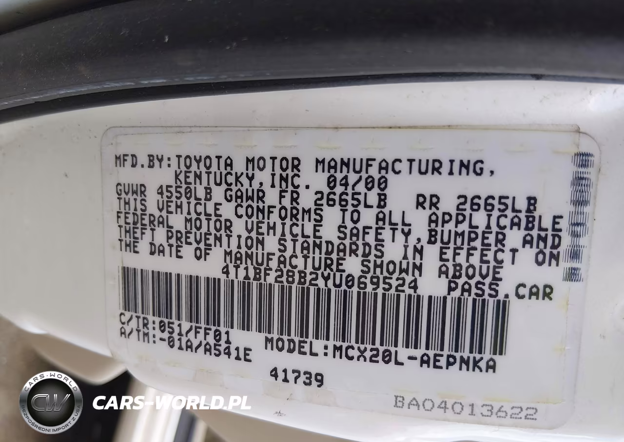 2000 Toyota Avalon Xl-Xls VIN:4T1BF28B2YU069524 - 9