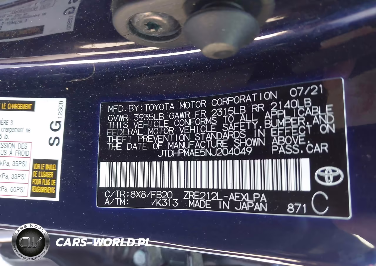 2022 Toyota Corolla Le VIN:JTDHPMAE5NJ204049 - 9