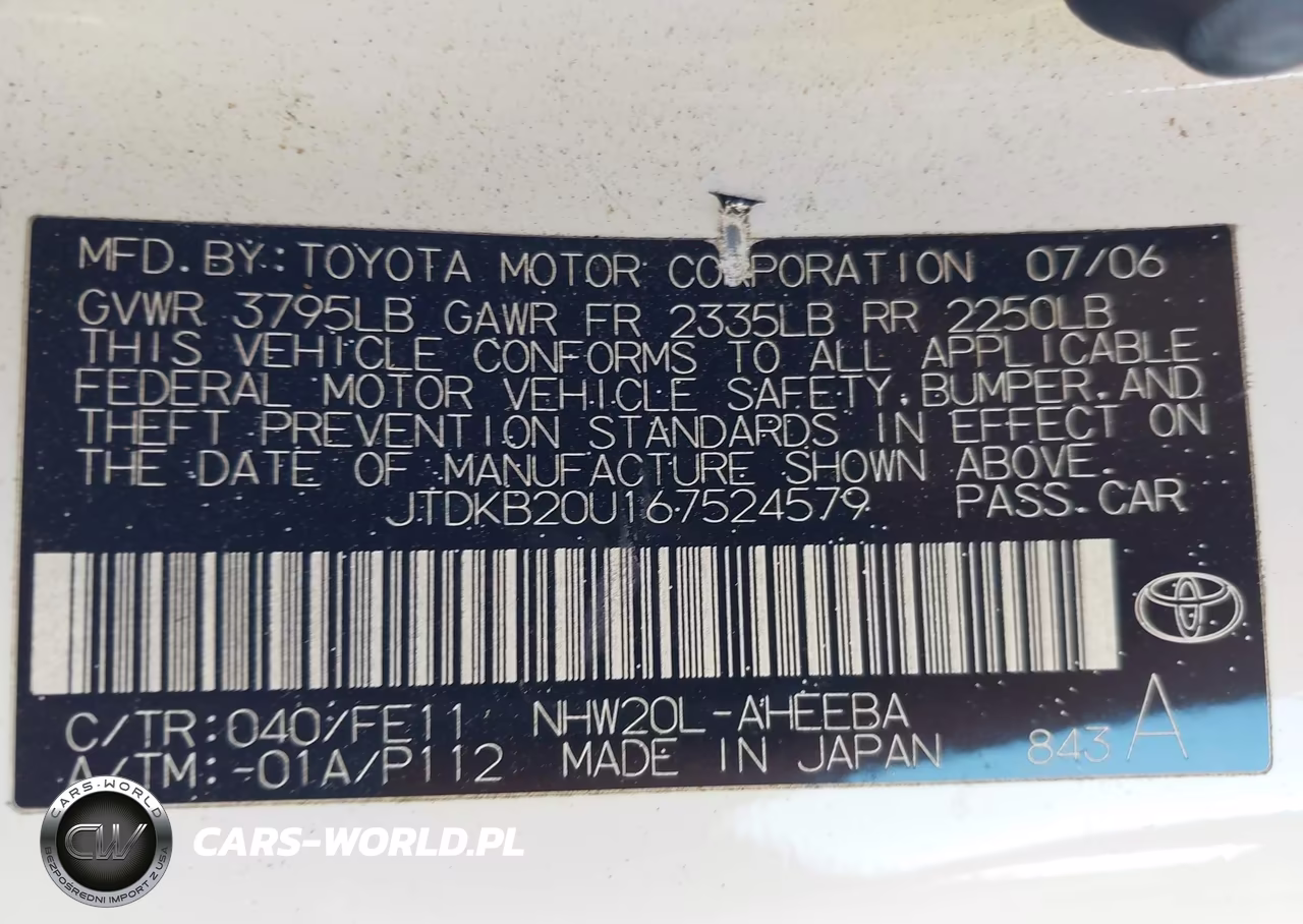 2006 Toyota Prius VIN:JTDKB20U167524579 - 9