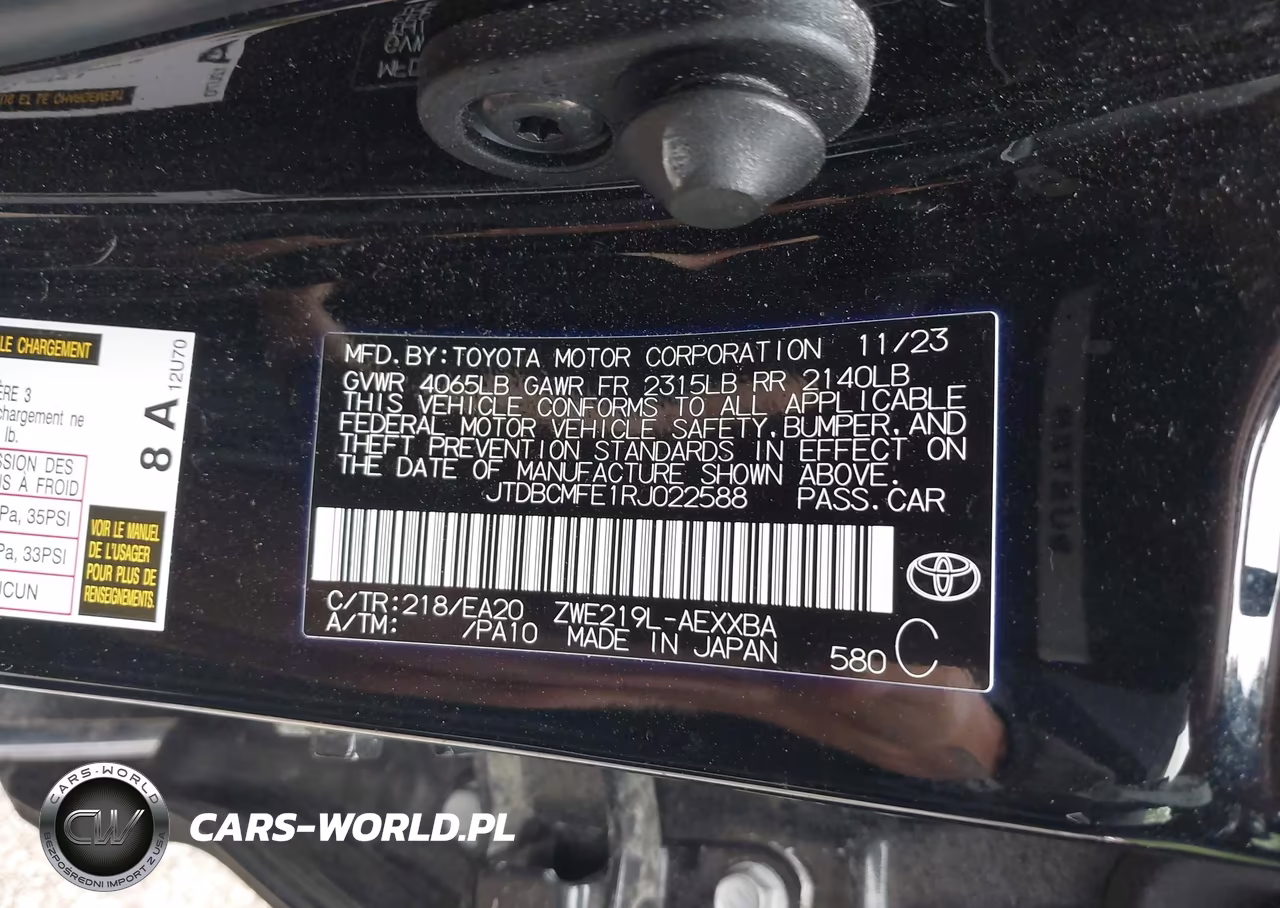 2024 Toyota Corolla Hybrid Xle VIN:JTDBCMFE1RJ022588 - 9