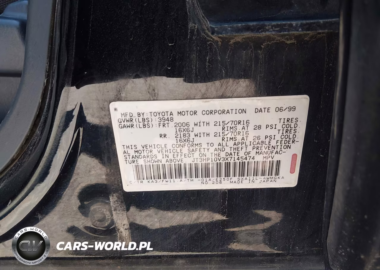 1999 Toyota Rav4 VIN:JT3HP10V3X7145474 - 9