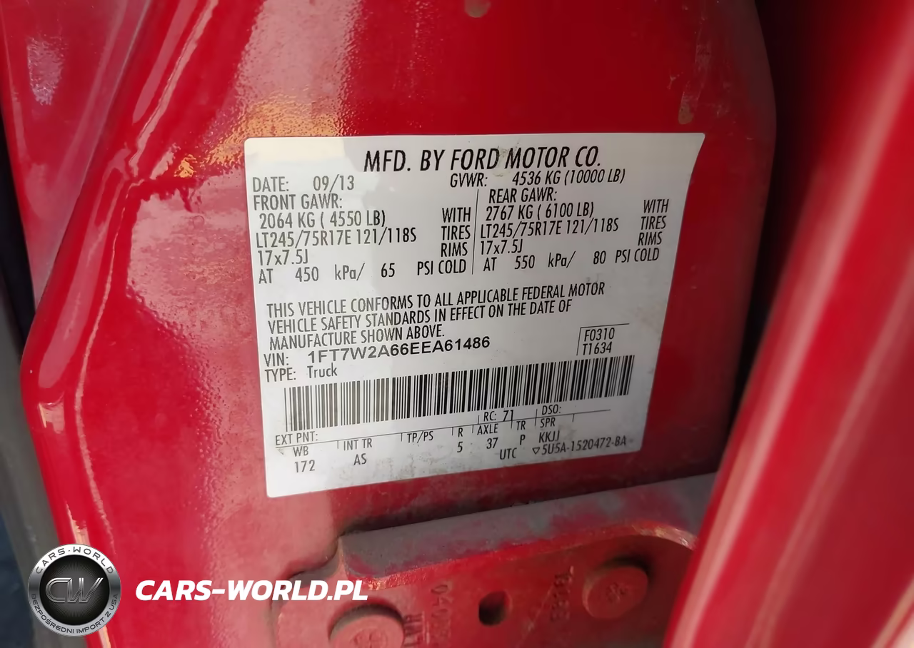 2014 Ford F-250 Xl VIN:1FT7W2A66EEA61486 - 9