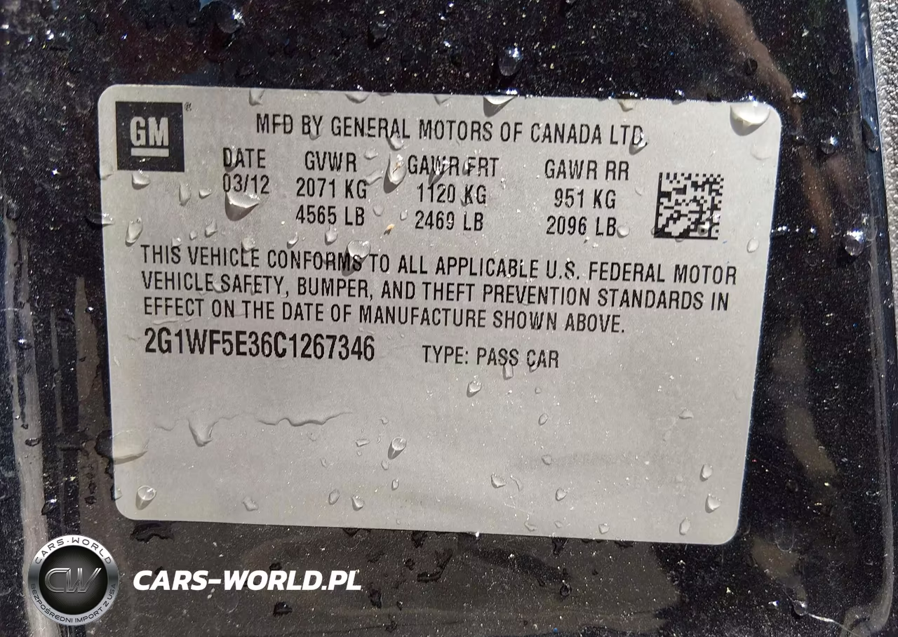 2012 Chevrolet Impala Ls VIN:2G1WF5E36C1267346 - 9