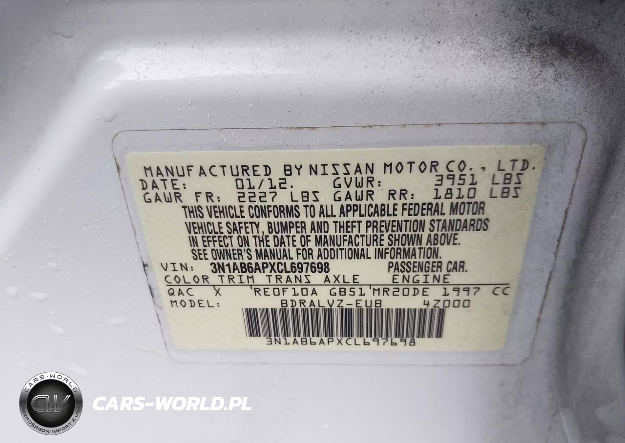 2012 Nissan Sentra 2.0 Sl VIN:3N1AB6APXCL697698 - 9
