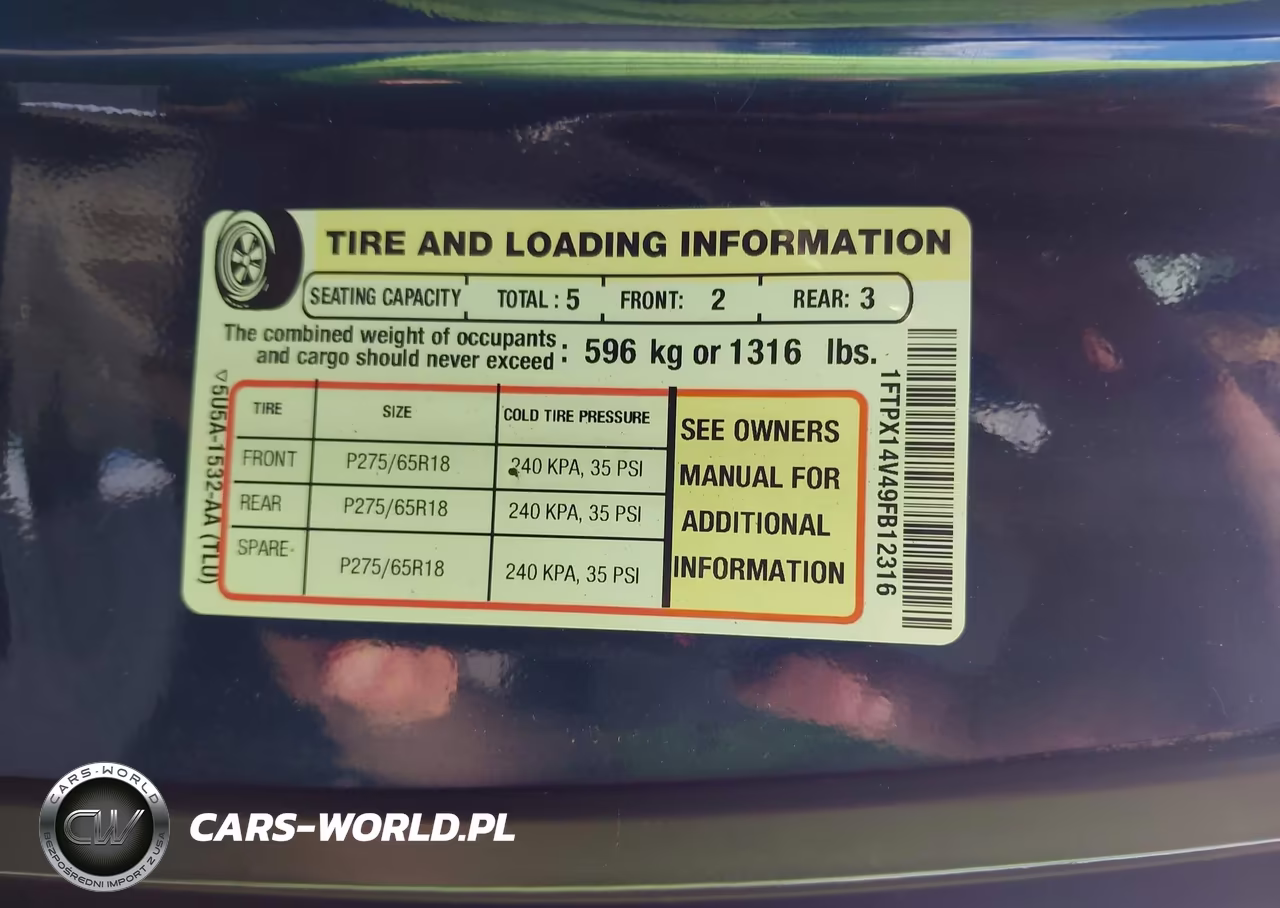 2009 Ford F-150 Fx4-Lariat-Xl-Xlt VIN:1FTPX14V49FB12316 - 9