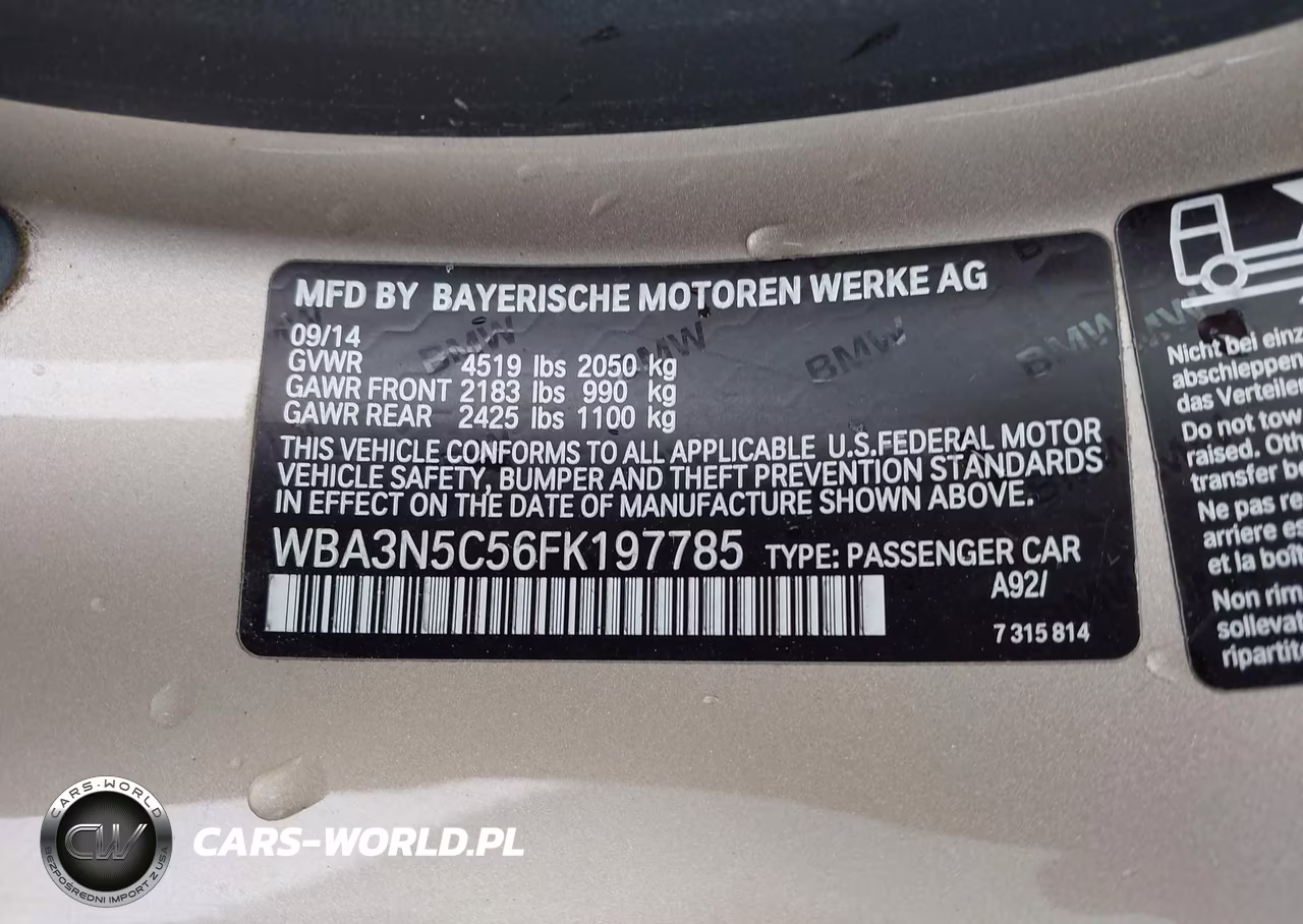 2015 BMW 428I xDrive VIN:WBA3N5C56FK197785 - 9
