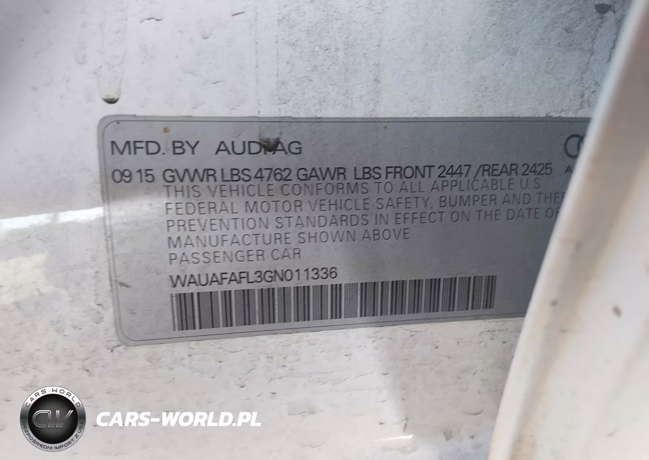 2016 Audi A4 2.0T Premium VIN:WAUAFAFL3GN011336 - 9