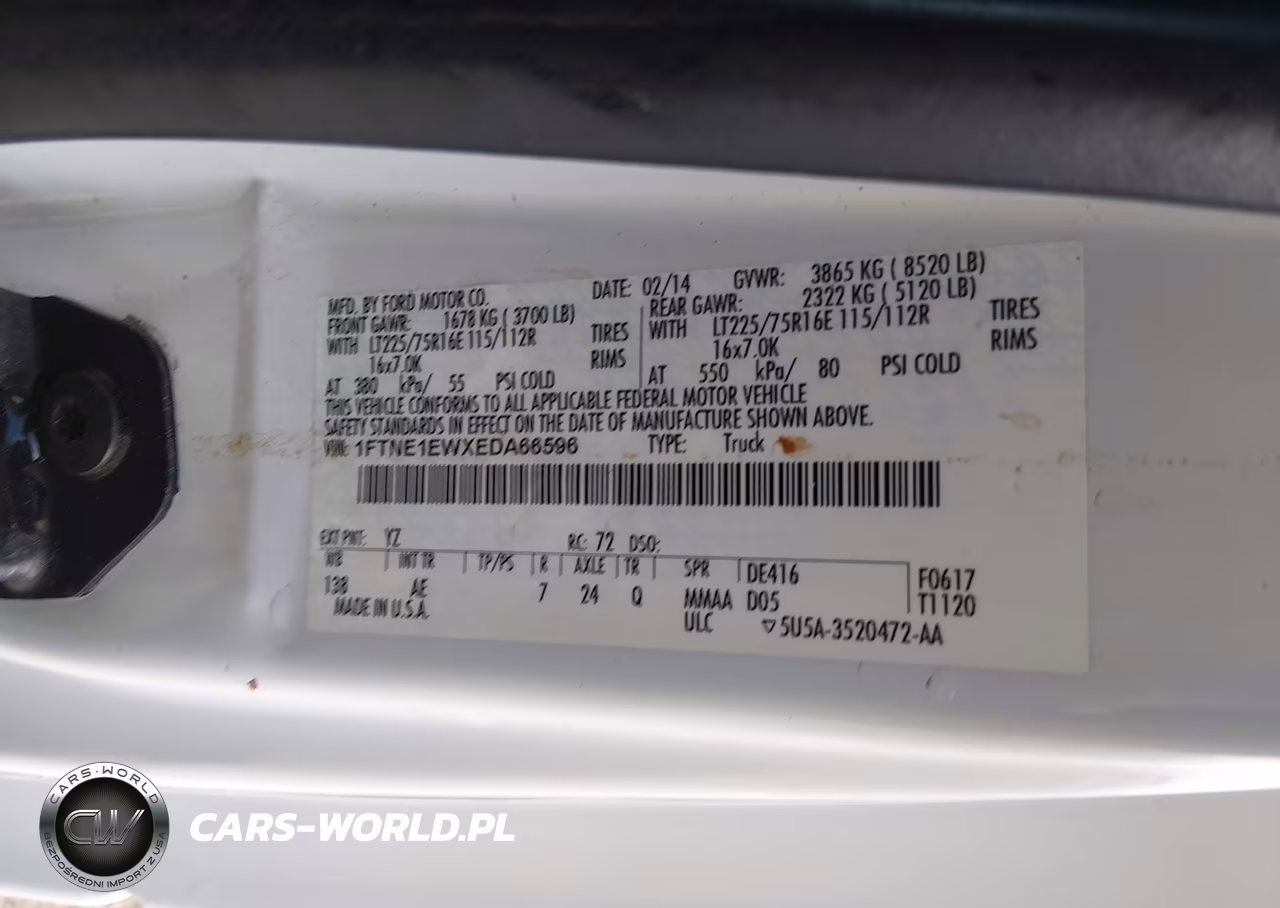 2014 Ford E-150 Commercial VIN:1FTNE1EWXEDA66596 - 9