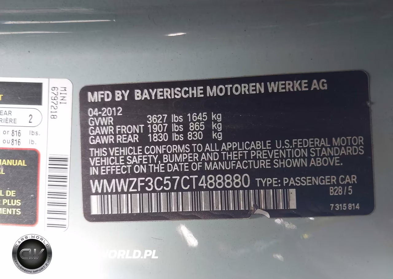 2012 Mini Cooper Clubman VIN:WMWZF3C57CT488880 - 9