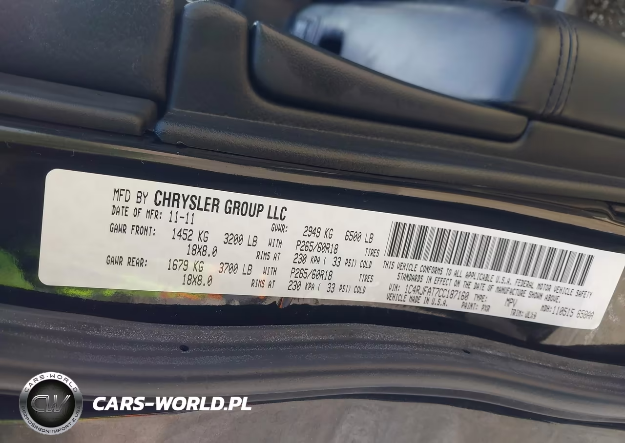 2012 Jeep Grand Cherokee Laredo VIN:1C4RJFAT7CC187160 - 9