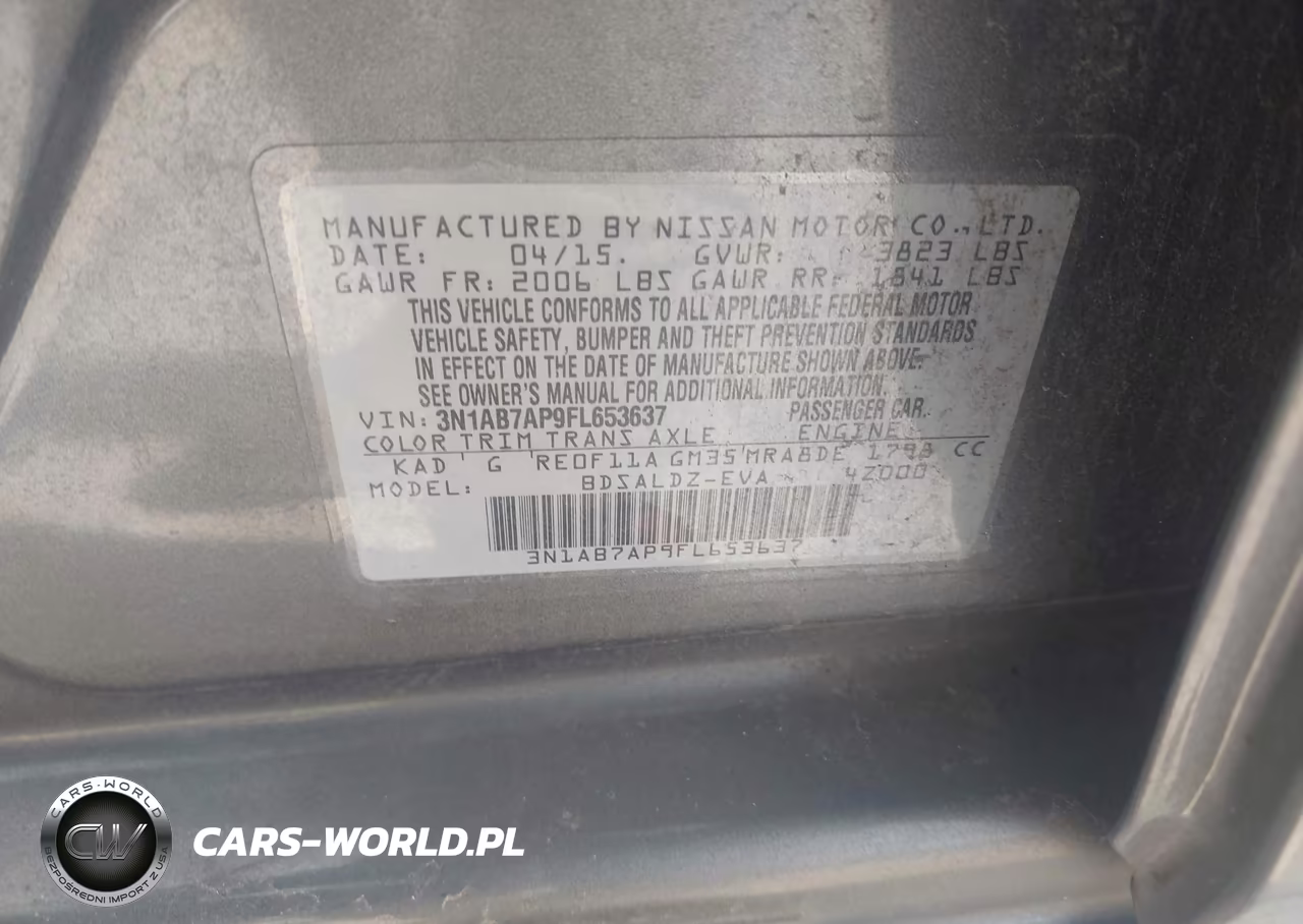 2015 Nissan Sentra Fe+ S-S-Sl-Sr-Sv VIN:3N1AB7AP9FL653637 - 9